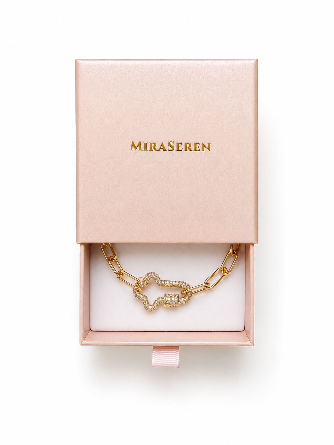 Lumière Pavé Link Bracelet | 18K Gold Filled