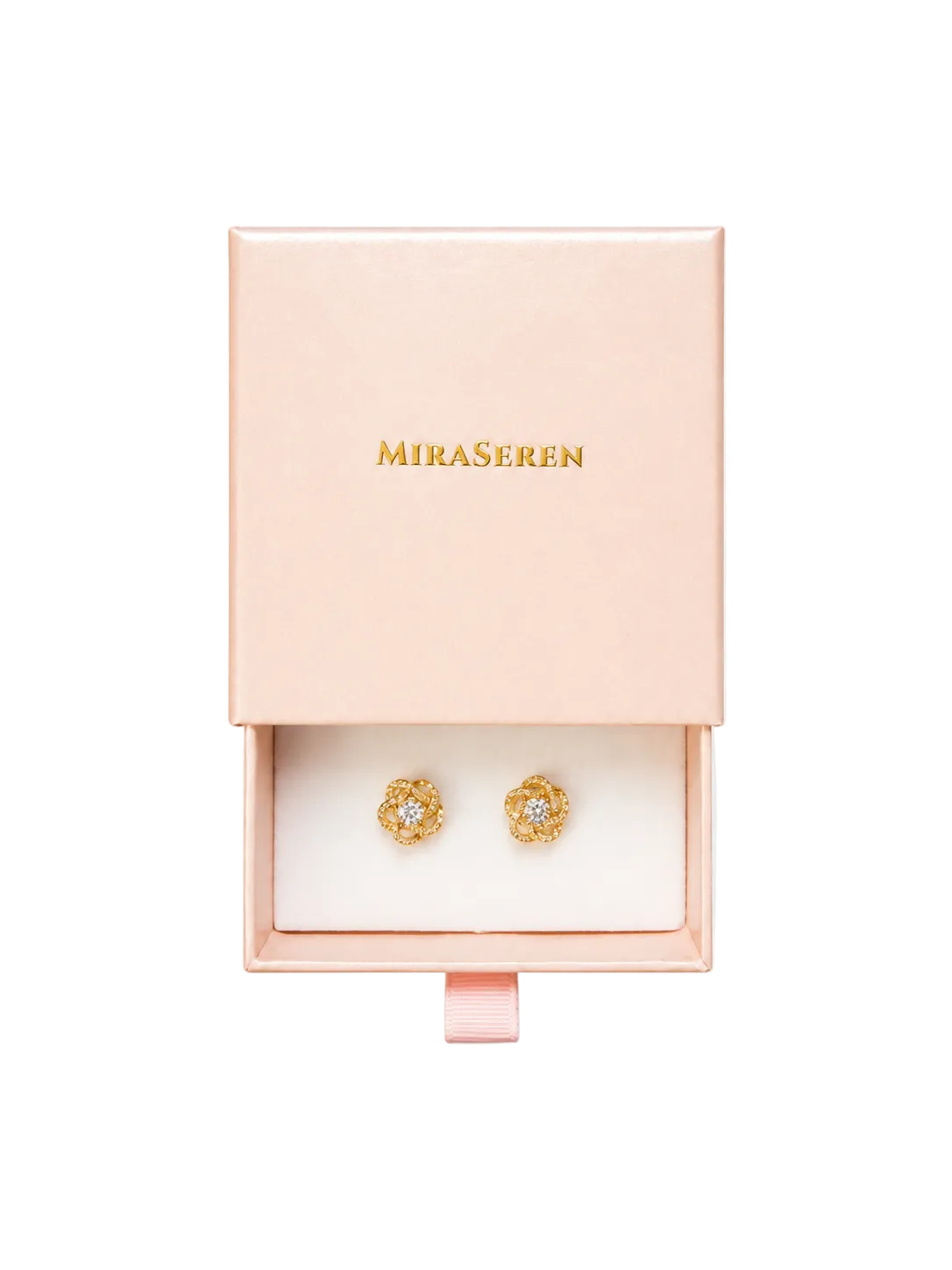 Camilla Crystal Stud Earrings | 18K Gold Filled