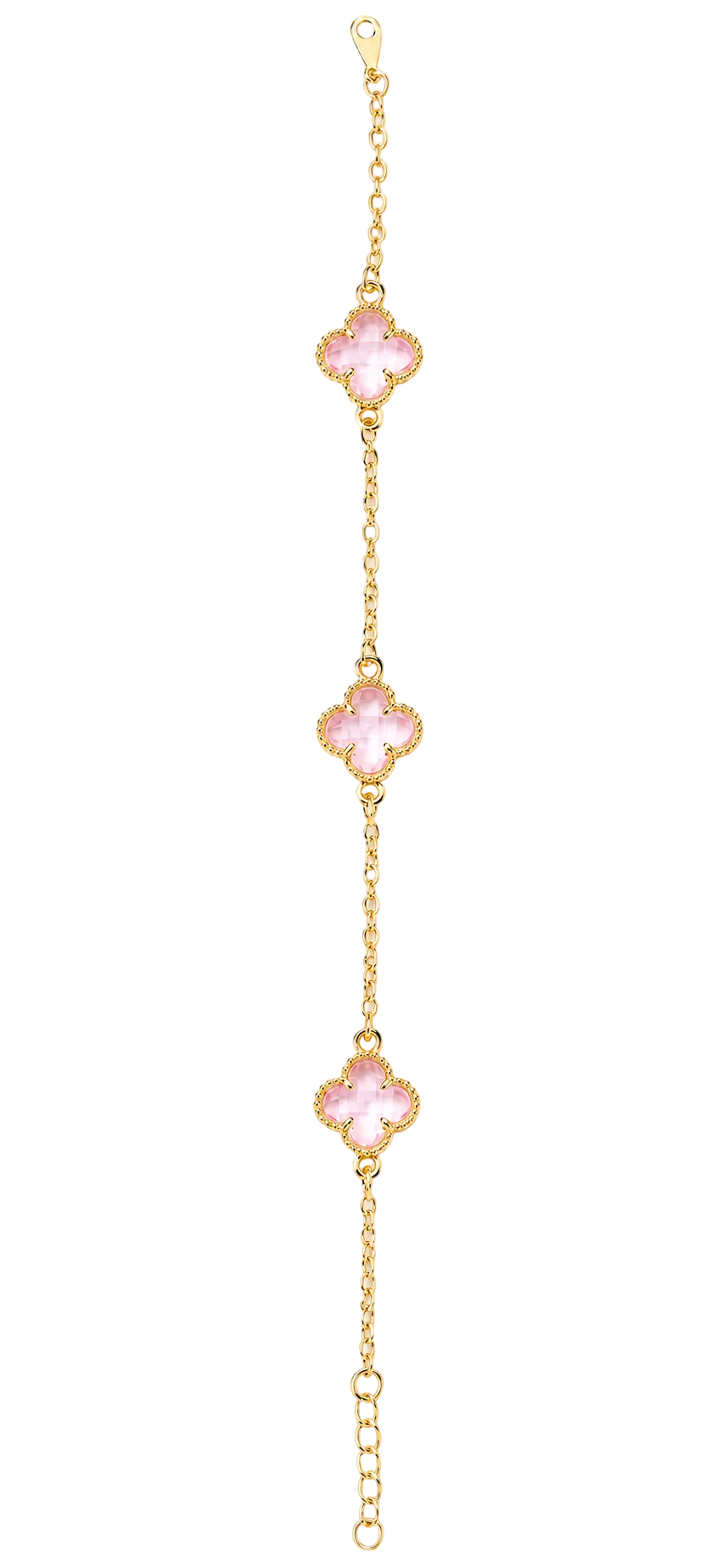 Jimin Crystal Clover Bracelet | 18K Gold Filled