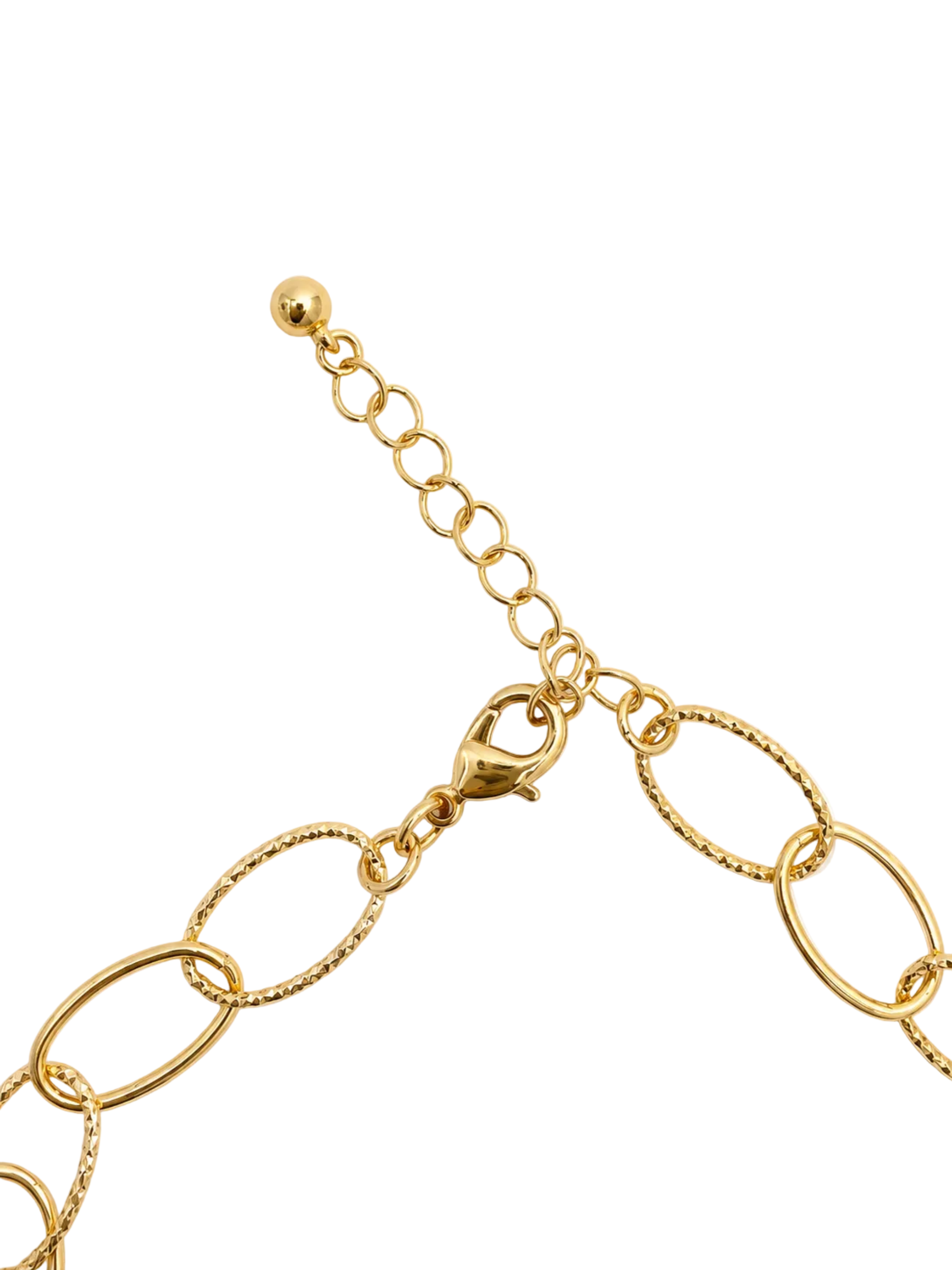 Serena Layered Oval Link Necklace