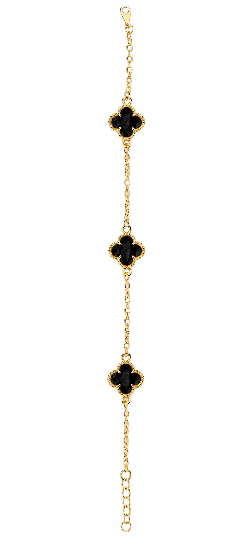 Jimin Crystal Clover Bracelet | 18K Gold Filled