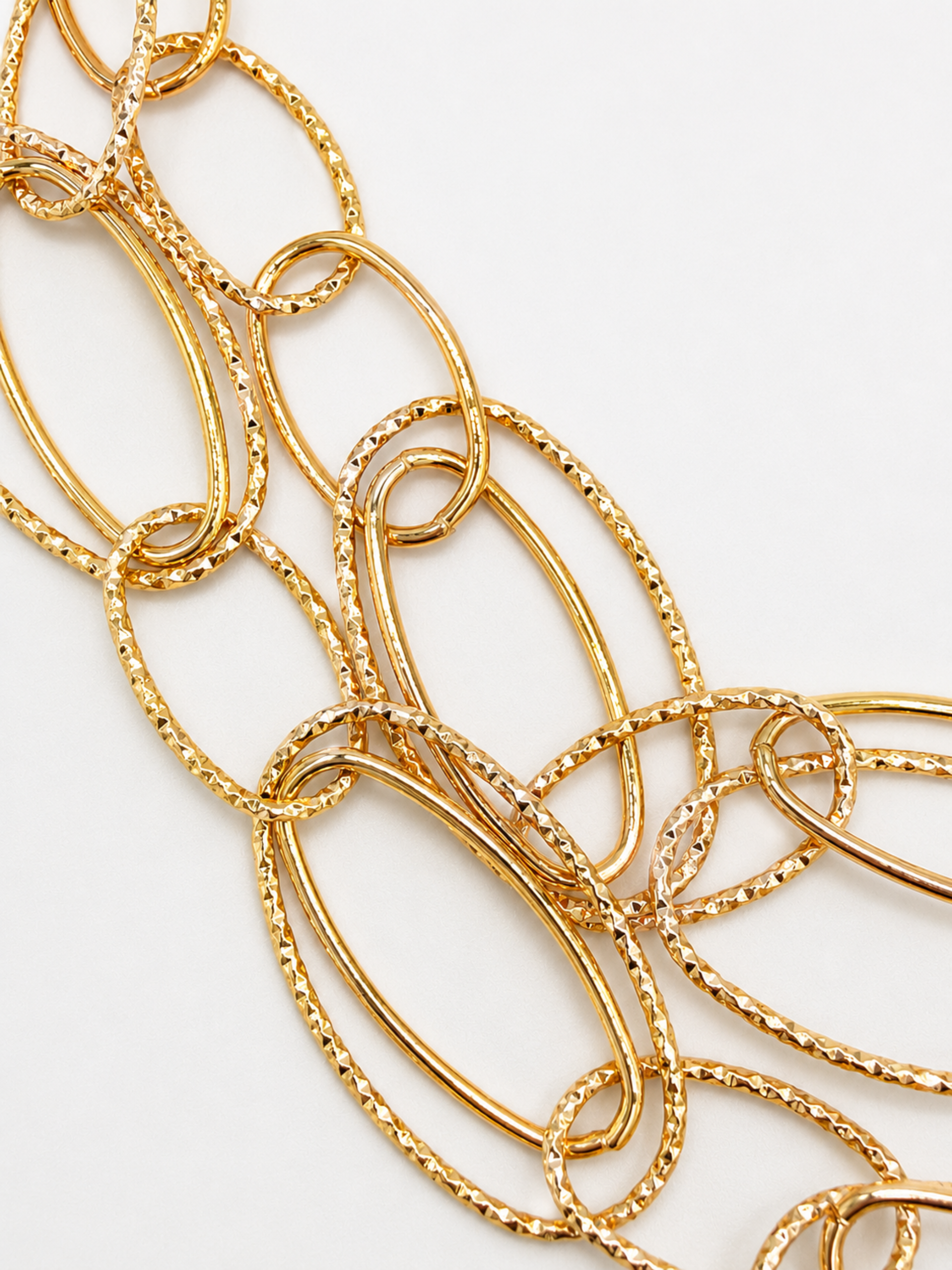 Serena Layered Oval Link Necklace