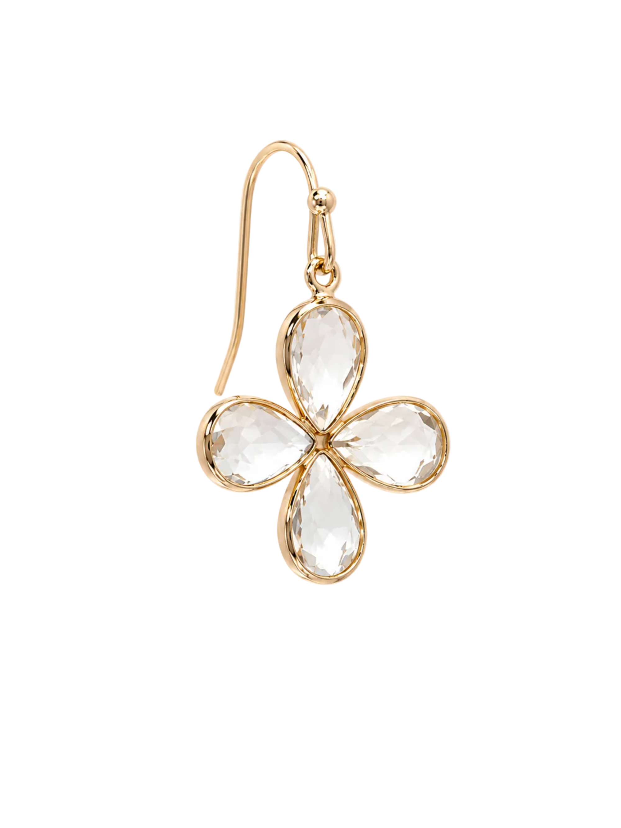 Crystal Bloom Drop Earrings