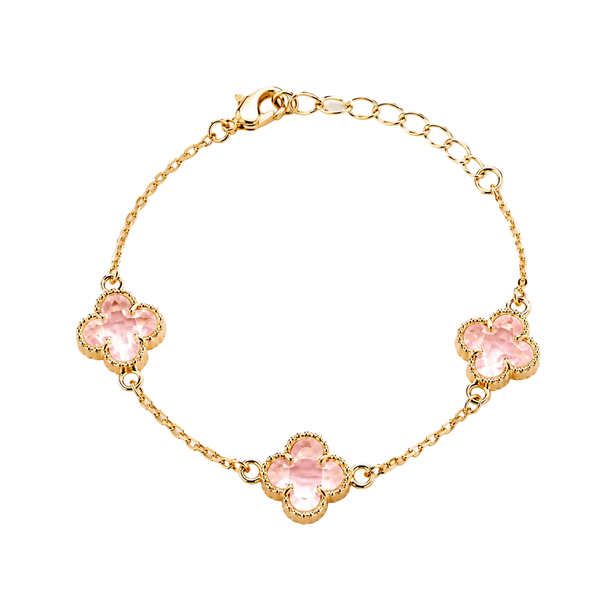 Jimin Crystal Clover Bracelet | 18K Gold Filled