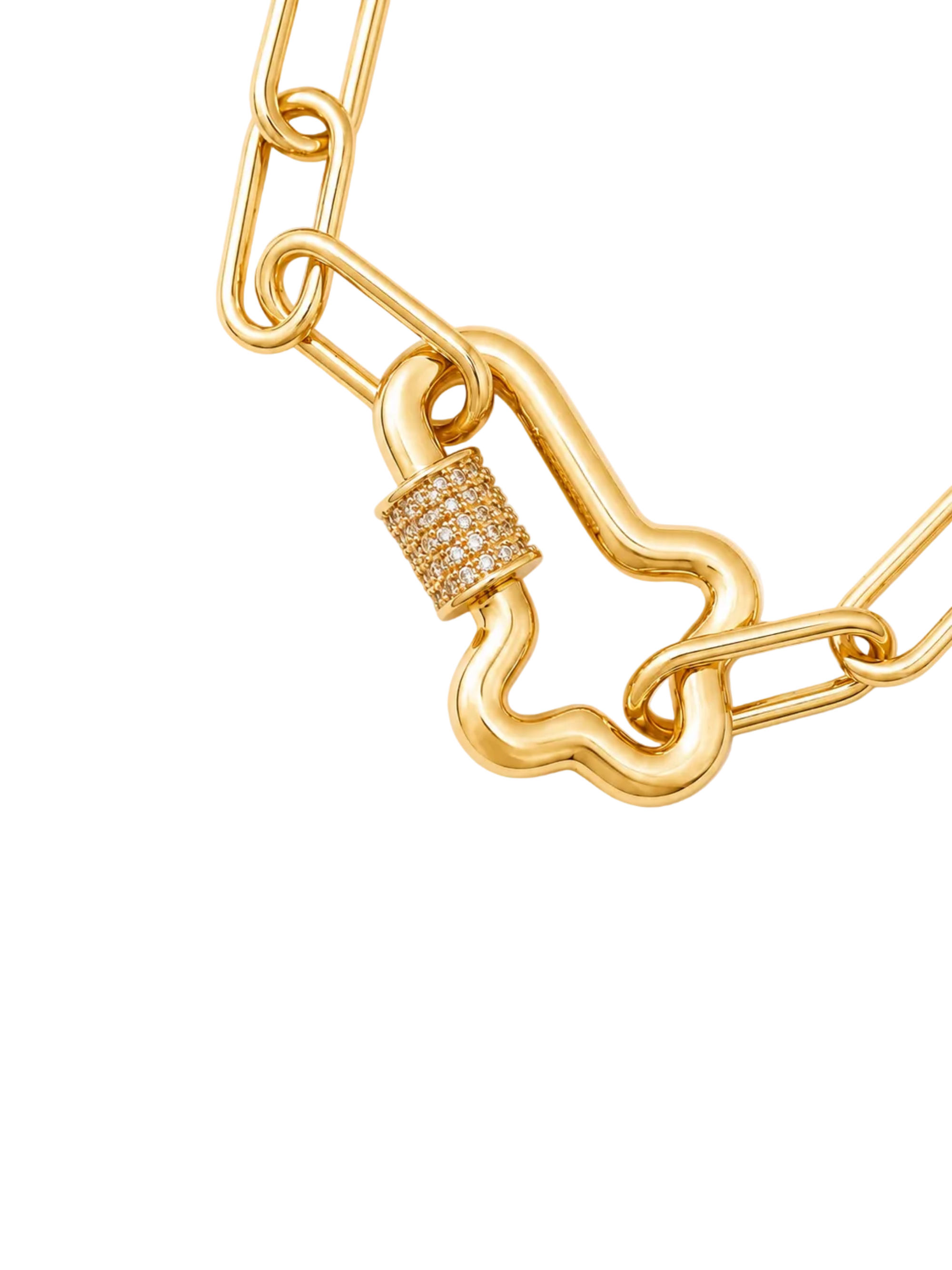 Lumière Pavé Link Bracelet | 18K Gold Filled