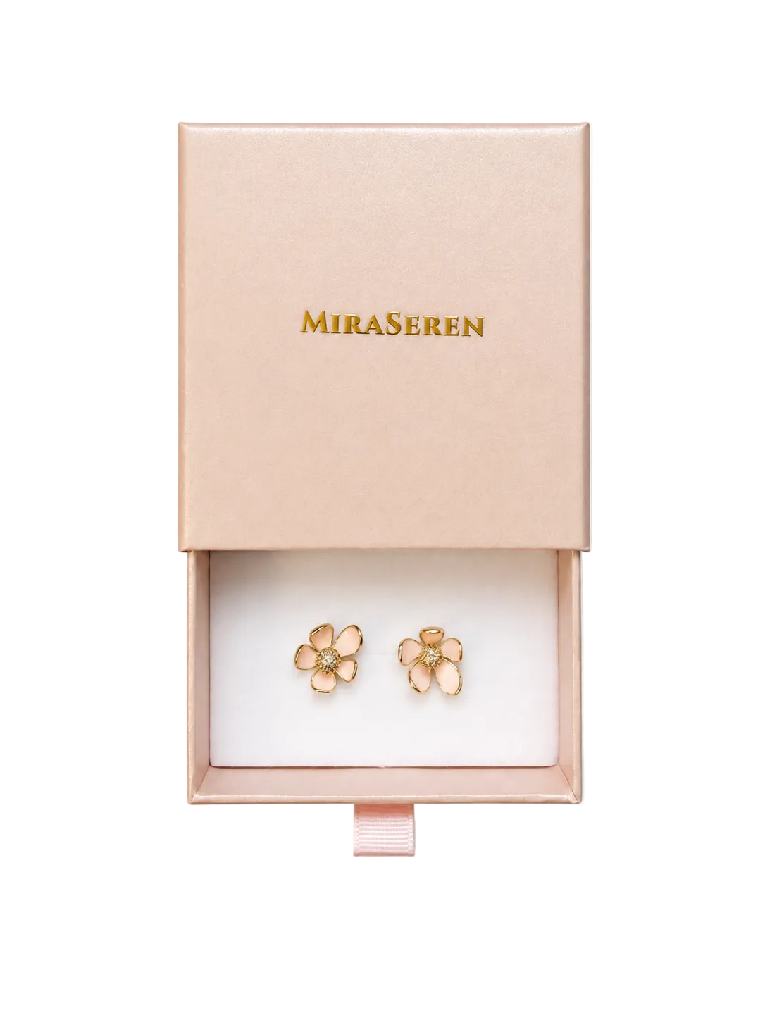 Blush Bloom Stud Earrings | 18K Gold Filled