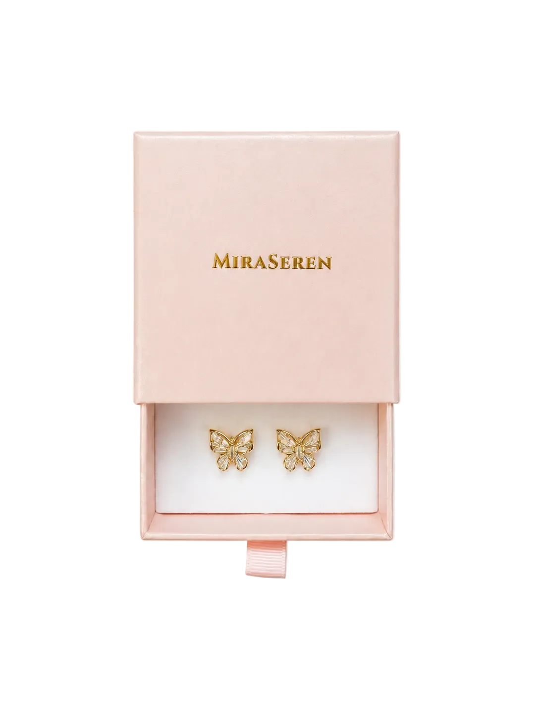 Celeste Butterfly Stud Earrings | 18K Gold Filled
